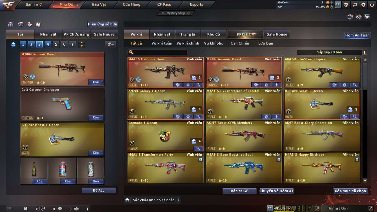 shop acc cf uy tin gia re